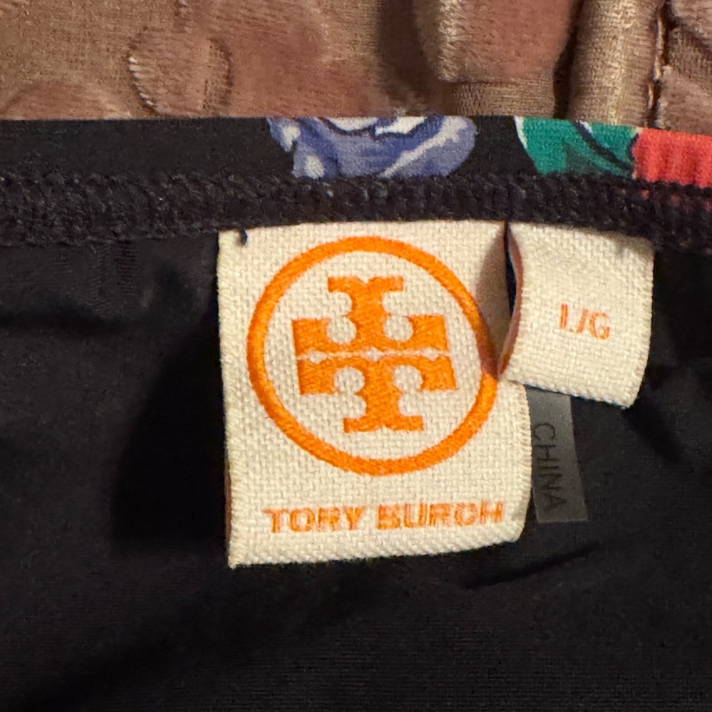 Tory Burch Floral Bikini Bottom - Black and Red - Picture 3 of 3